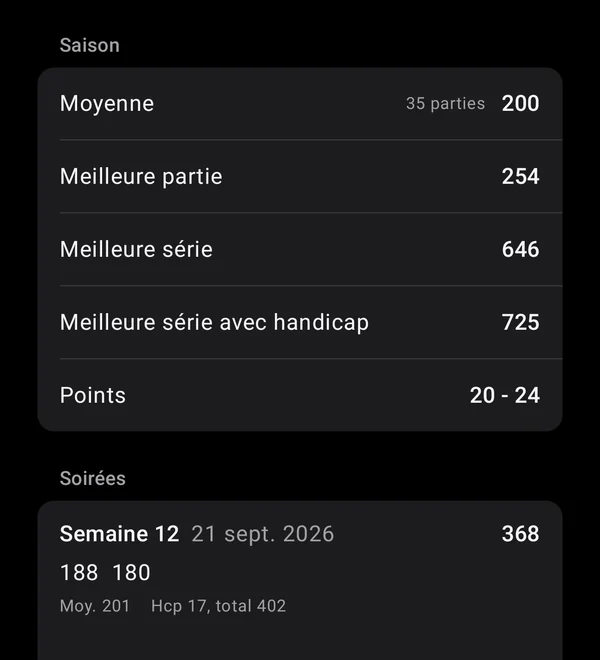 L'écran de Pinfall où vous le faites.