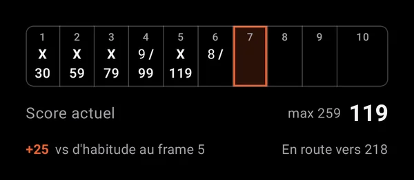 L'écran de Pinfall où vous le faites.
